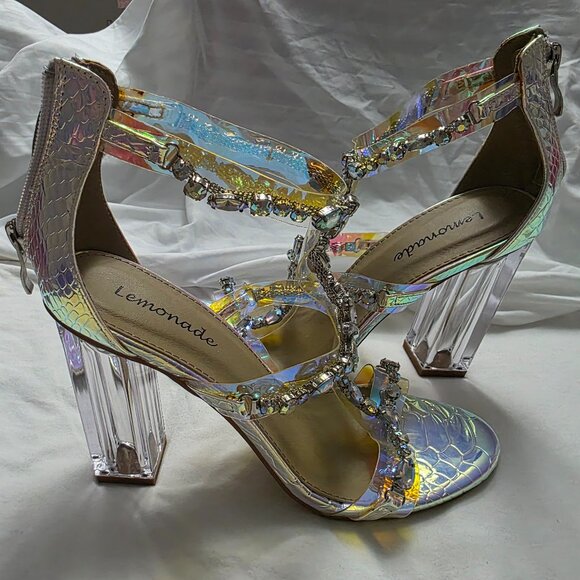 Iridescent rhinestone shoes - Picture 5 of 6